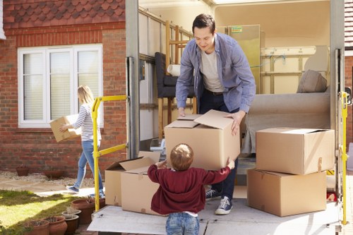 House movers handling a residential move in Highams Park