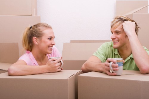 Packing and moving items with a van-based removal service