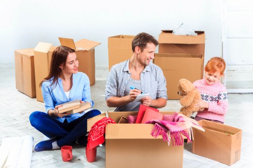 Moving van service supporting a home move in Highams Park