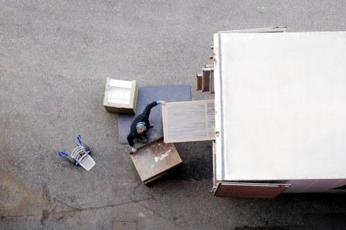 Moving van outside a residential street in Highams Park