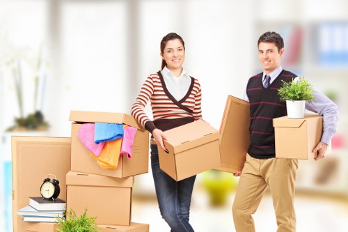 Moving day preparation checklist and packed home contents for a Highams Park relocation