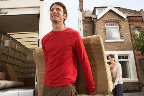 Movers helping with a home relocation in Highams Park