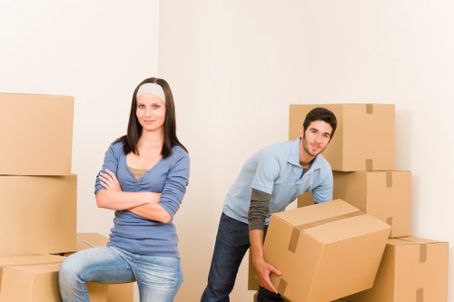 Removals team helping with a home move in Highams Park