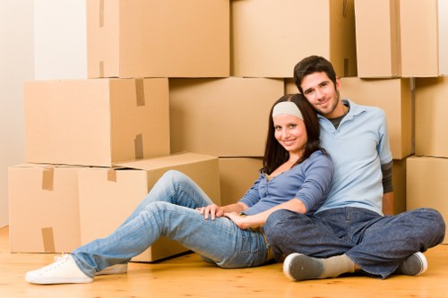 Careful loading of furniture for a man and van service in Highams Park