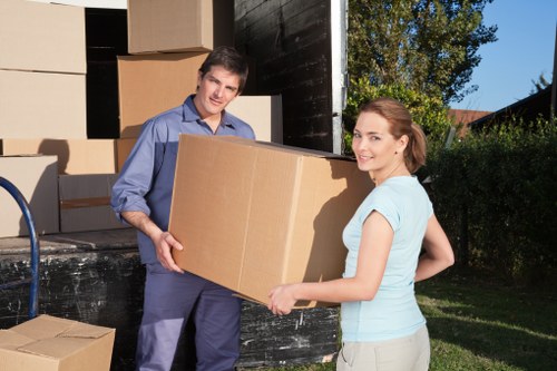 Local man with van Highamspark handling careful unloading