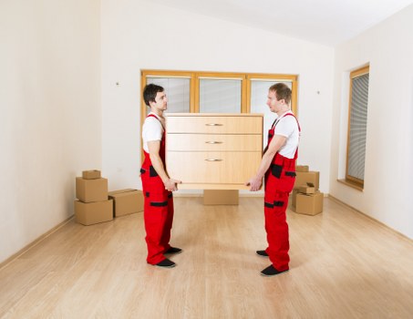 Loading a moving truck for a residential move in Highams Park